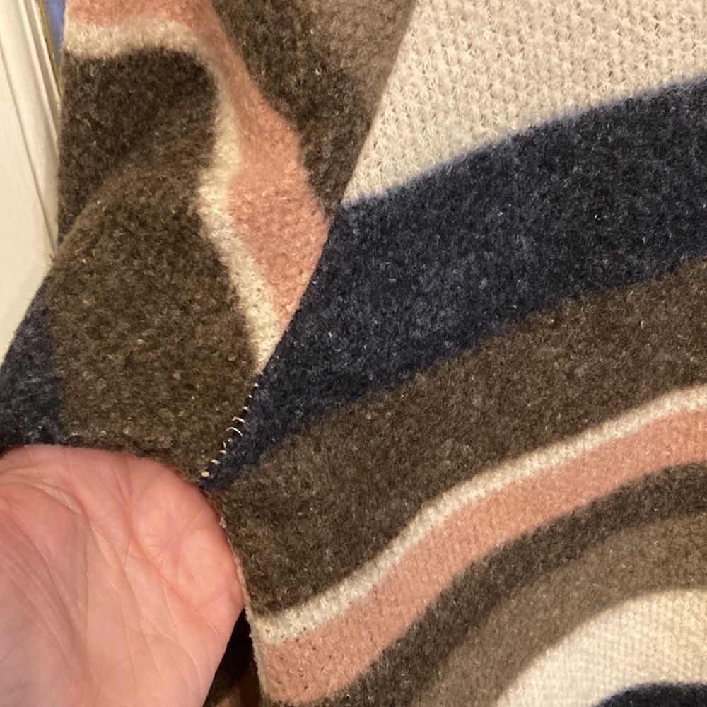 143 Story by Line Up Soft High Turtle Neck/Cowl Neck Striped Sweater - Picture 8 of 14